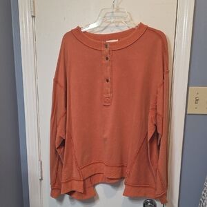 Fantastic Fawn Warm Orange Knit Sweater